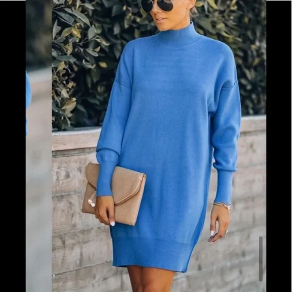 Vici Jordy turtleneck knit sweater Dress - Picture 4 of 9